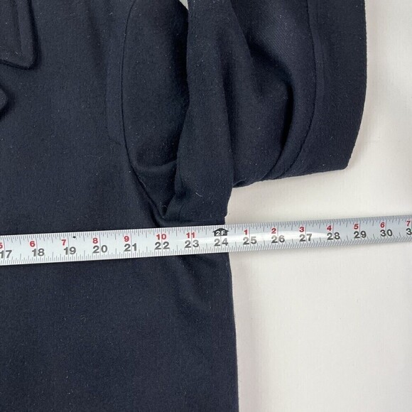J Crew Wool Double Breasted Peacoat Mens L Thinsulate Naval Preppy Classic - Picture 5 of 13